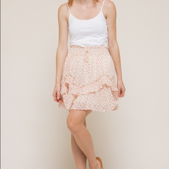 &Merci Floral Mini Ruffle Skirt - Picture 5 of 7